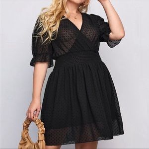 SHEIN Swiss dot dress, 5XL